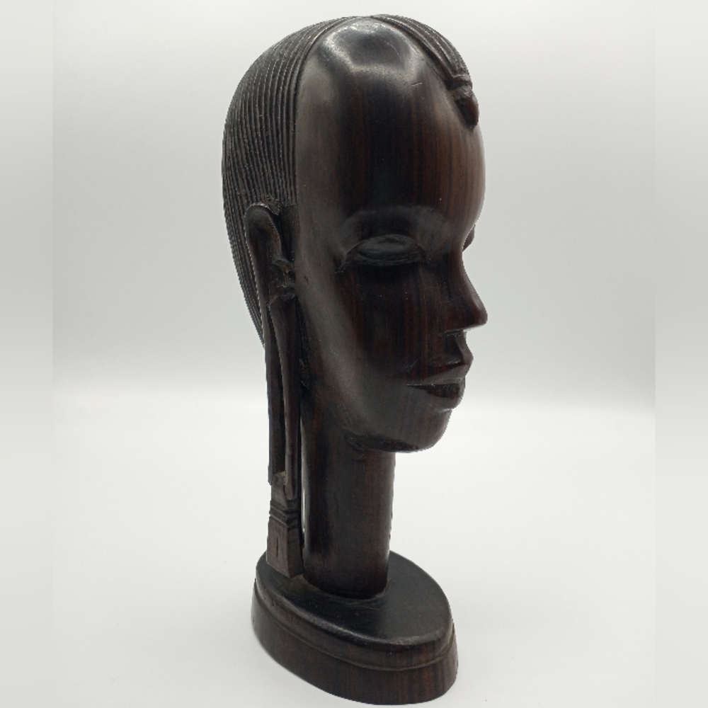 Vintage hand carved African tribal statue